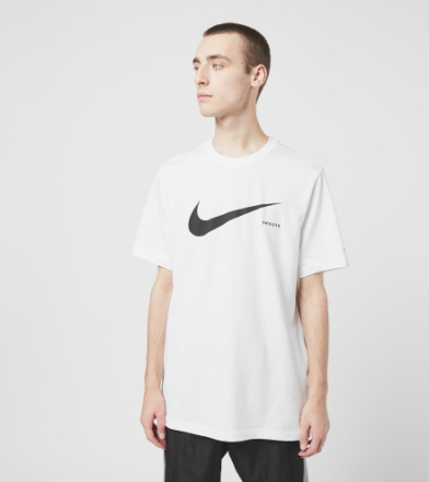 Nike Swoosh Short Sleeve T-Shirt, vit