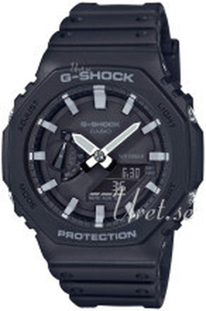 Casio GA-2100-1AER G-Shock Sort/Resinplast Ø45.4 mm