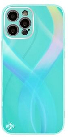 PHONESKIN for iPhone 13 Pro Max 3D Effect Radiant High Aluminum-Silicon Glass Case Cross S-shaped S
