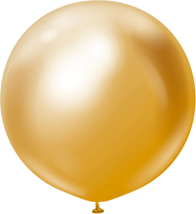 Latexballonger Professional Gigantiska Gold Chrome - 2-pack