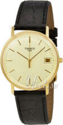 Tissot T71.3.401.21 T-Gold GoldRun Champagnefarget/Lær Ø33.5 mm