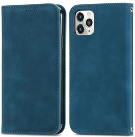For iPhone 11 Pro Retro Card Slots Design Skin-Touch Feeling PU Leather Phone Case Magnetic Adsorpt