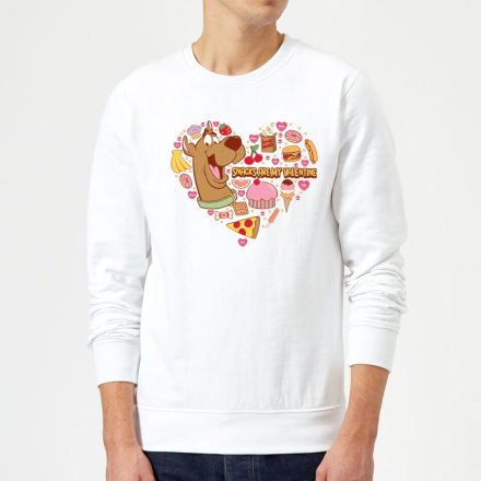 Scooby Doo Snacks Are My Valentine Sweatshirt - White - XXL