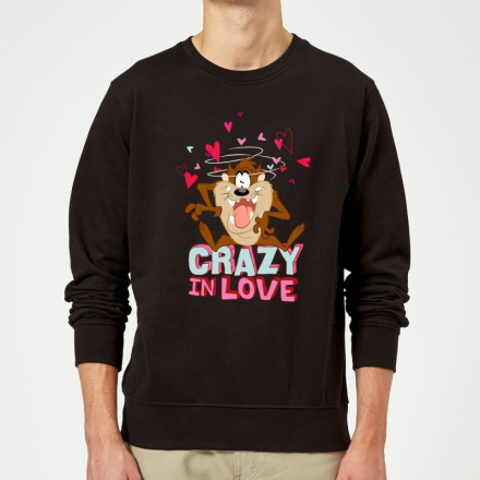 Looney Tunes Crazy In Love Taz Sweatshirt - Black - XXL