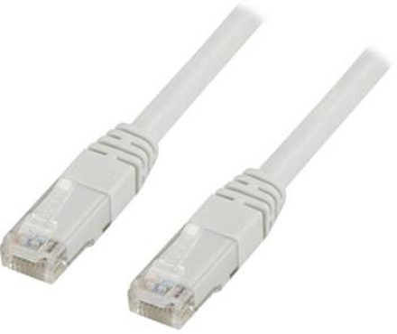 DELTACO Network Cable | Cat 6 | U/UTP | Low smoke/halogen free | Patch round (standard) | White | 10