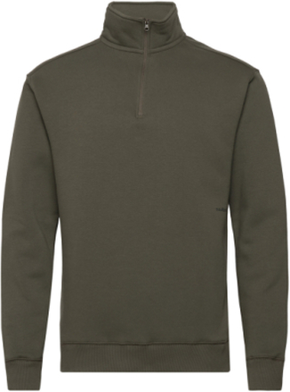 Ken Half Zip Sweatshirt Sweat-shirt Genser Kakigrønn Soulland*Betinget Tilbud