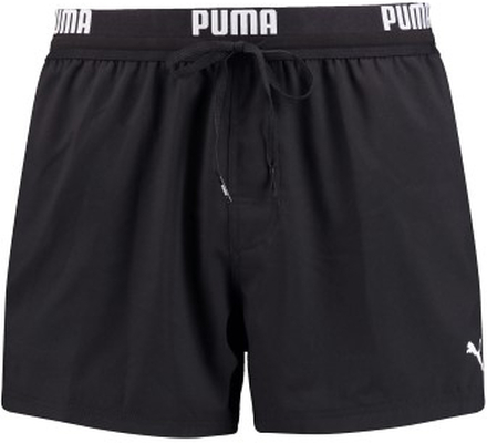 Puma Badbyxor Logo Short Length Swim Shorts Svart polyester Large Herr