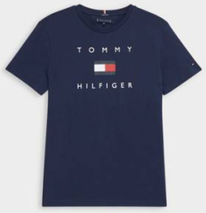 Tommy Hilfiger T-Shirt TH Logo Tee S/S Blå
