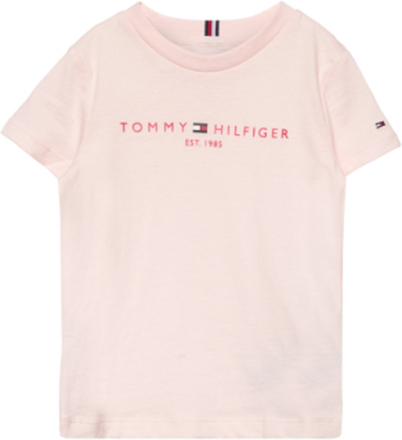 U Essential Tee S/S T-shirts Short-sleeved Rosa Tommy Hilfiger*Betinget Tilbud