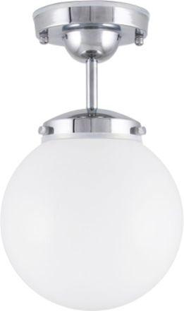 Ceiling Lamp Alley Ip44 Home Lighting Lamps Ceiling Lamps Flush Mount Ceiling Lights Sølv Globen Lighting*Betinget Tilbud