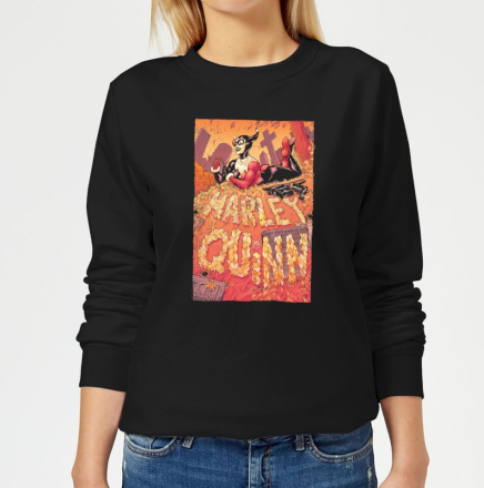Batman Harley Quinn Cover Women's Sweatshirt - Black - M