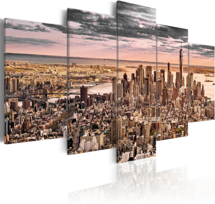 Canvas Tavla - New York City: Morning Sky - 200x100
