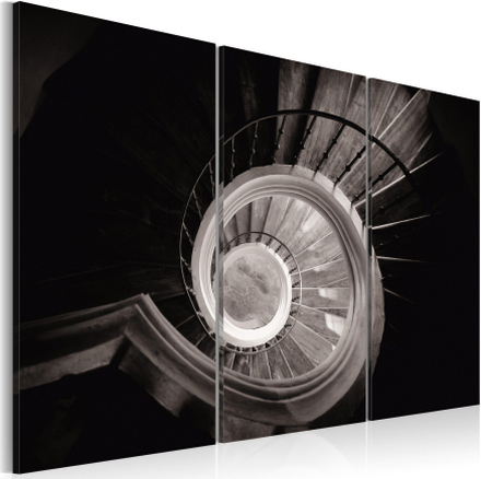 Canvas Tavla - Down a spiral staircase - 90x60