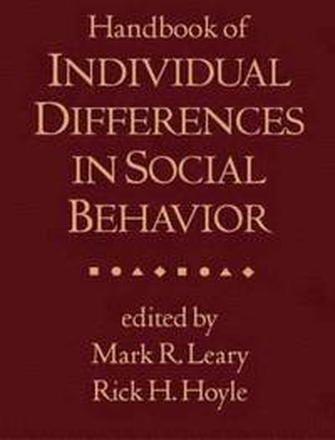 Handbook of Individual Differences in Social Behavior