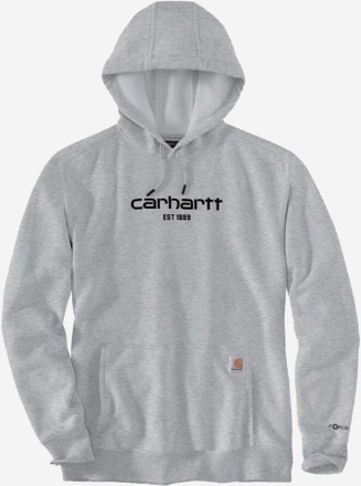 CARHARTT Sweatshirt Lightweight Logo Graphic ASPHALT HEATHER (L)