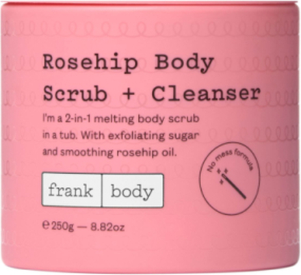 Frank Body Rosehip Body Scrub + Cleanser 250G Bodyscrub Kroppspleie Kroppspeeling Nude Frank Body*Betinget Tilbud