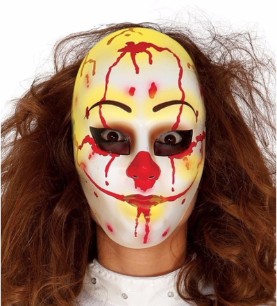 Griezelige clown masker voor Halloween