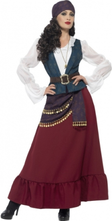 Zigeunerinnen/piraten kostuum Esmeralda voor dames