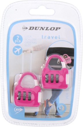 2x Roze reistassen bagagesloten met cijferslot
