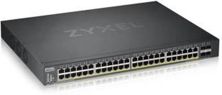 Zyxel XGS1930-52HP, 52 Port Smart PoE Switch, 48x Gib Copper and 4x 10G SFP+, Hybrid mode 375W