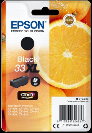Epson C13T33614012 Black 33XL Claria Premium Ink