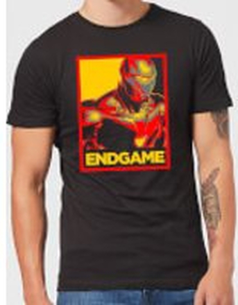 Avengers Endgame Iron Man Poster Men's T-Shirt - Black - XXL