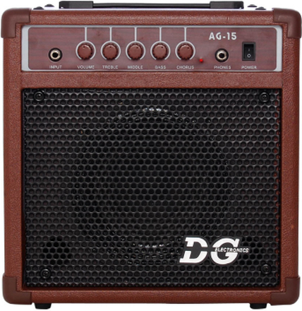 DG electronics AG-15 akustisk gitarforsterker