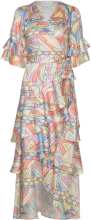 Vienna Dress Dresses Summer Dresses Multi/mønstret By Malina*Betinget Tilbud