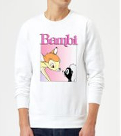 Disney Bambi Nice To Meet You Sweatshirt - White - L - White