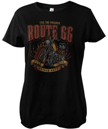 Route 66 - Golden Chopper Girly Tee, T-Shirt