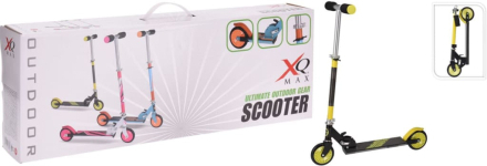 XQ Max Hopfällbar sparkcykel med fotbroms svart och limegrön