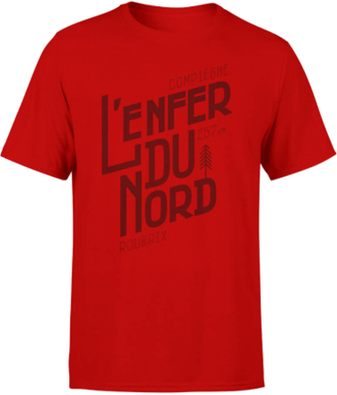 L'enfer Du Nord Men's Red T-Shirt - XL
