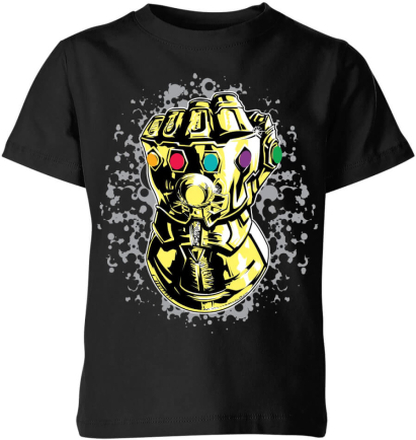 Marvel Avengers Infinity War Fist Comic Kinder T-Shirt - Schwarz - 7-8 Jahre