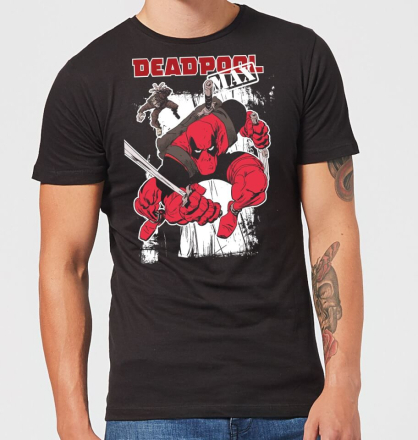 Marvel Deadpool Max Men's T-Shirt - Black - L