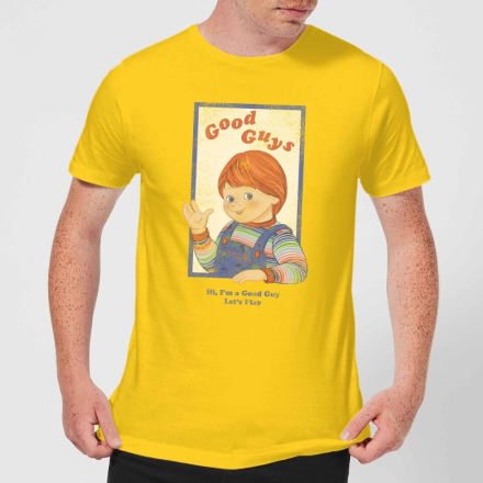 Chucky Good Guys Retro Herren T-Shirt - Gelb - L