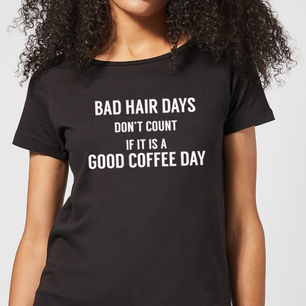 Bad Hair Days Don't Count Women's T-Shirt - Black - 5XL
