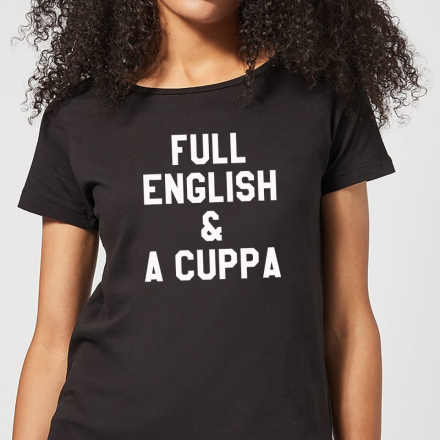 Full English and a Cuppa Women's T-Shirt - Black - 5XL - Black