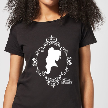 Disney Beauty And The Beast Belle Silhouette Women's T-Shirt - Black - M