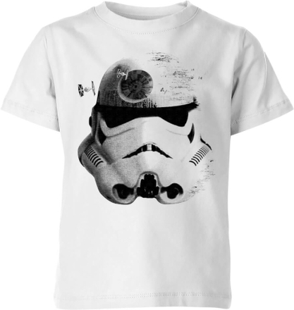 Star Wars Command Stormtrooper Death Star Kids' T-Shirt - White - 11-12 Years