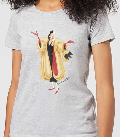 Disney 101 Dalmations Cruella De Vil Women's T-Shirt - Grey - XL