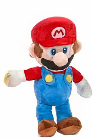 Nintendo knuffel Super Mario - Mario 26 cm pluche rood/blauw