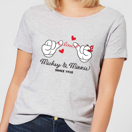 Disney Mickey Mouse Love Hands Women's T-Shirt - Grey - M