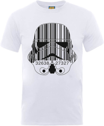 Star Wars Stormtrooper Barcode T-Shirt - White - M