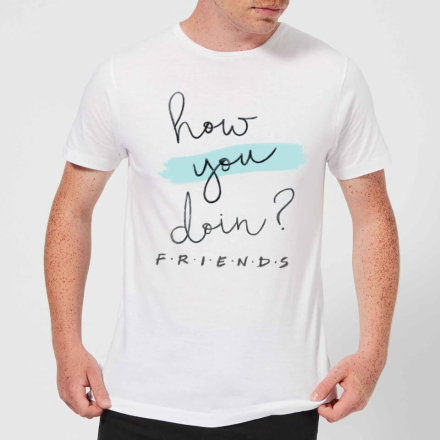 Friends How You Doin? Men's T-Shirt - White - XL