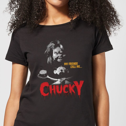Chucky My Friends Call Me Chucky Women's T-Shirt - Black - L