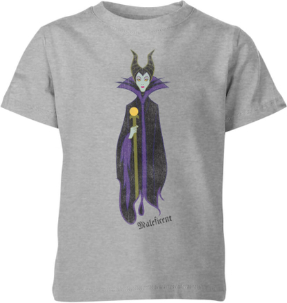 Disney Sleeping Beauty Maleficent Classic Kids' T-Shirt - Grey - 7-8 Years