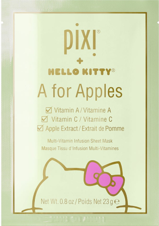 Pixi Pixi + Hello Kitty - A for Apples Sheet-Mask 3 x 23g