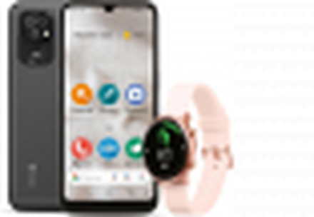 Doro 8100 4G Smartphone - 32GB (Inclusief Smartwatch - Roze)