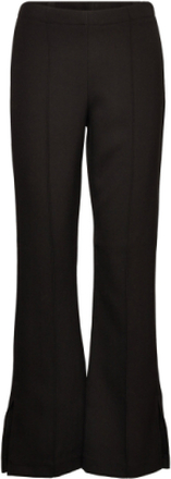 Soft Suiting Peppa Pants Bottoms Trousers Flared Black Mads Nørgaard