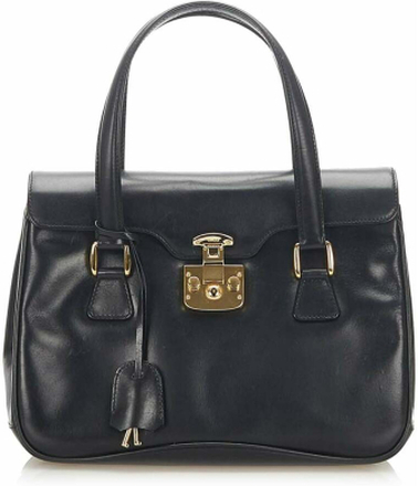 Pre-eide Lady Lock Leather Handbag Bag